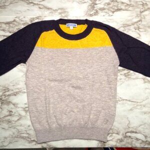 Boy's Jacadi Colour Block Wool/Cashmere/Nylon/Viscose Blend Sweater Size 6 EUC